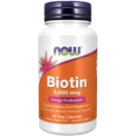 Biotin 5000 mcg 60 Капсули Now Foods