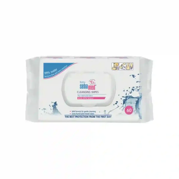 Sebamed BABY кърпички 99% вода 60бр - Image 1