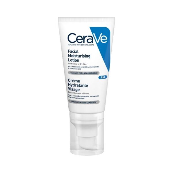CeraVe PM Хидратиращ крем за лице за нормална и суха кожа, 52 мл 3337875597449 - Image 1