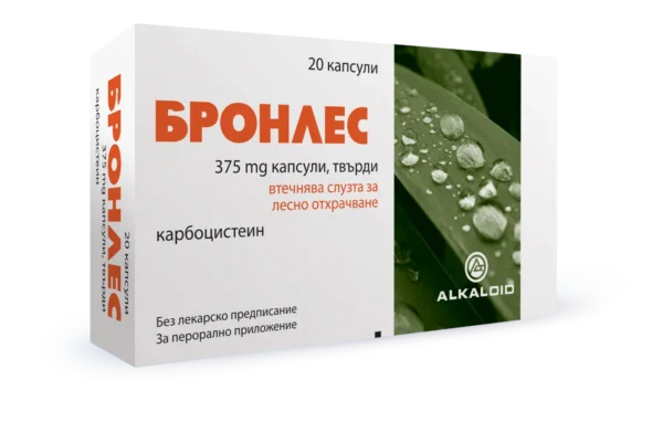 БРОНЛЕС капсули 375 мг * 20 АЛКАЛОИД - Image 1