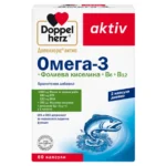 Допелхерц актив Омега-3+Фолиева киселина + В6 + В12 х 60 капс