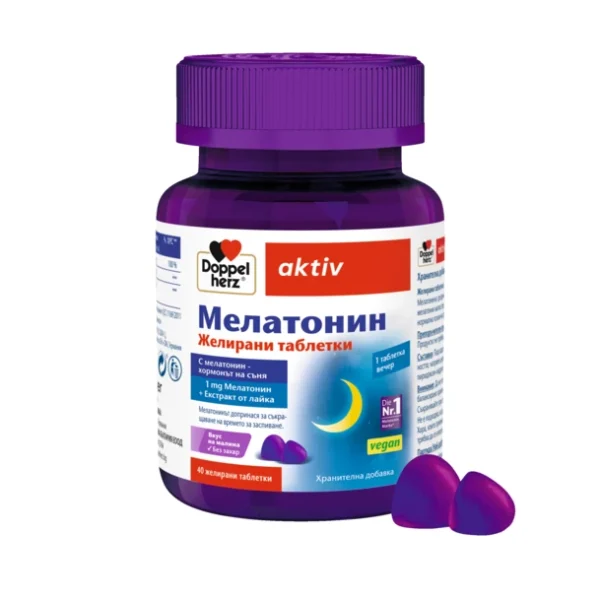 Допелхерц актив Мелатонин Желирани таблетки х 40 - Image 1