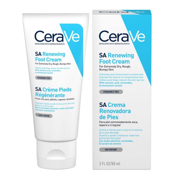 CeraVe SA Обновяващ крем за крака за суха кожа, 88 мл 3337875597296 - Image 1