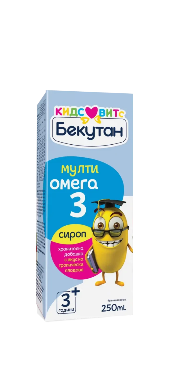 Бекутан КИДС ВИТС Мултиомега 3 сироп - Image 1