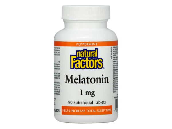 NATURAL FACTORS Мелатонин 1mg x 90 таб - Image 1