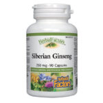 Natural Factors Siberian Ginseng Сибирски женшен за енергия и тонус 250 мг х 90 капсули