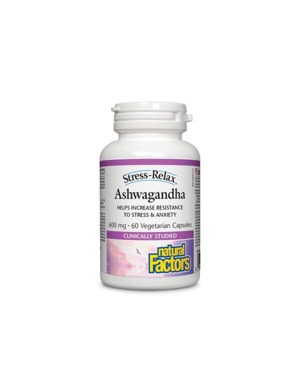 Ashwagandha Stress-Relax / Ашваганда, 60 капсули Natural Factors - Image 1