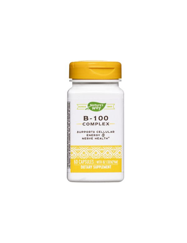 Natures Way Витамин В 100 Комплекс, 60 капсули - Image 1