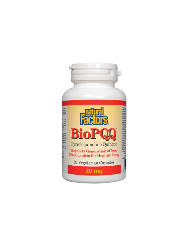 BioPQQ®/ Пиролоквинолин квинон 20 mg х 30 капсули Natural Factors - Image 1