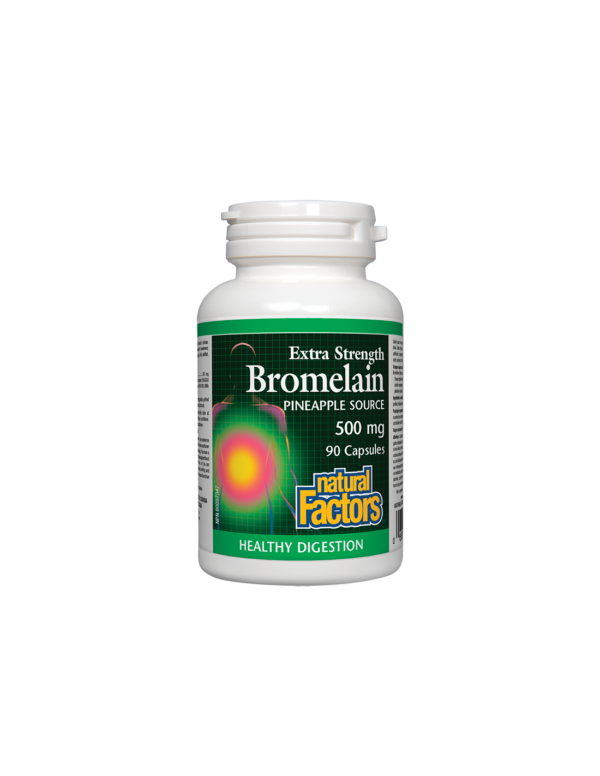 Bromelain/ Бромелаин 500 mg x 90 капсули Natural Factors - Image 1