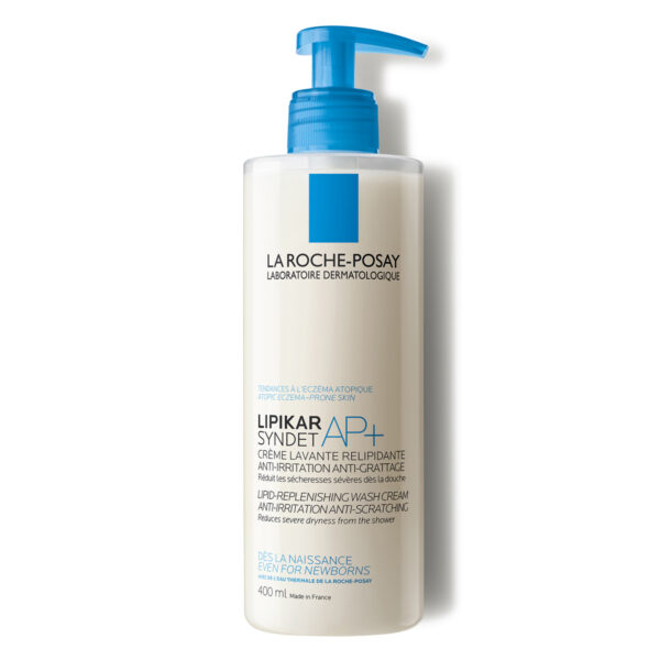 La Roche-Posay Lipikar Syndet AP+ Измиващ крем за лице и тяло за суха и атопична кожа против раздразнения и сърбеж, 400 мл 3337875537315 - Image 1