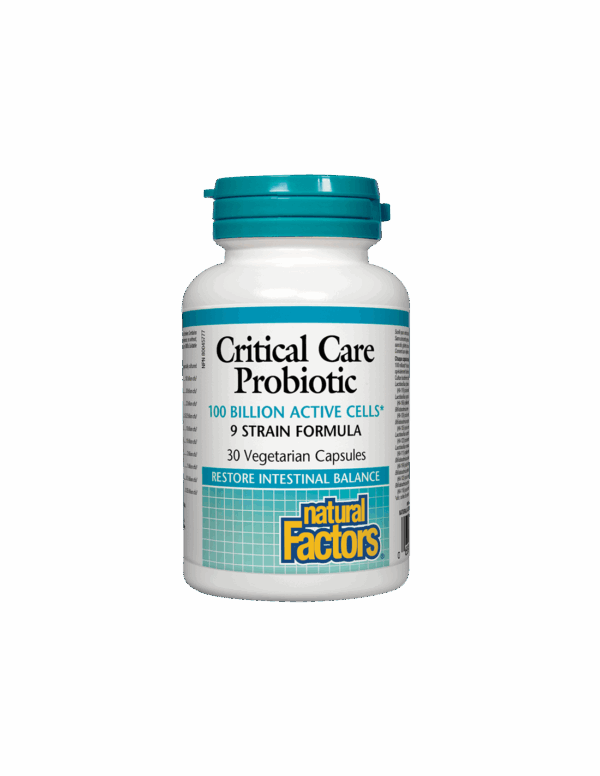 Critical Care Probiotic 9 щама, 100 млрд. активни пробиотици х 30 капсули Natural Factors - Image 1