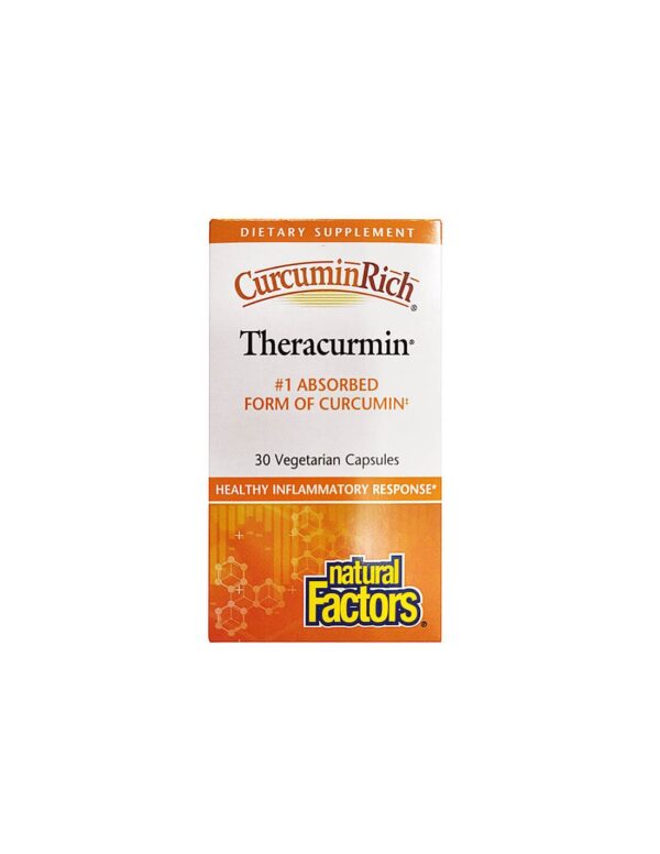 CurcuminRich™ Theracurmin™ / Теракурмин™, 30 mg, 30 капсули Natural Factors - Image 1