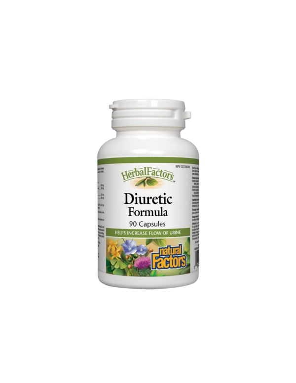 Diuretic Formula - Диуретик Формула – срещу задържане на течности и подуване, 90 капсули Natural Factors - Image 1