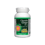 Ginger Chewable/ Джинджифил 500 mg х 90 дъвчащи таблетки Natural Factors