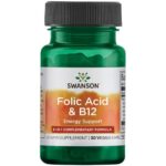 Swanson Фолиева киселина и B12 30 веге капсули
