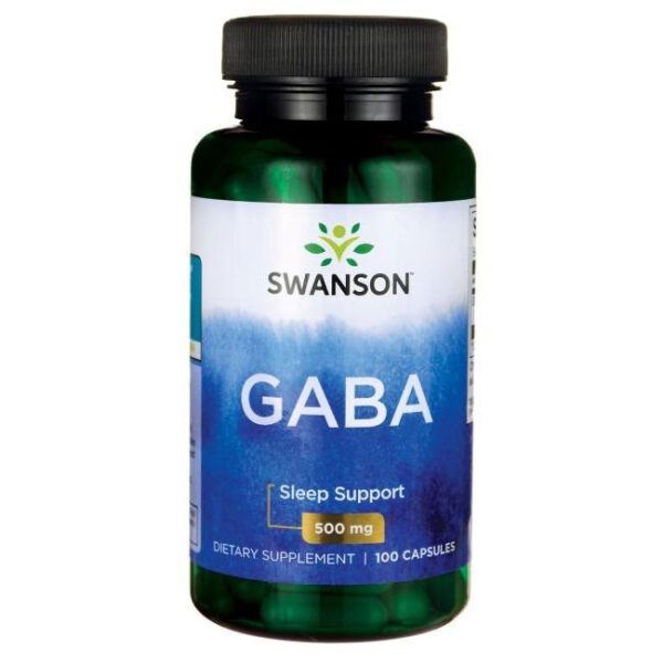 Swanson ГАБА 100 капсули 500mg - Image 1