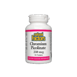 Chromium Picolinate/ Хром Пиколинат 250 mcg х 90 таблетки Natural Factors