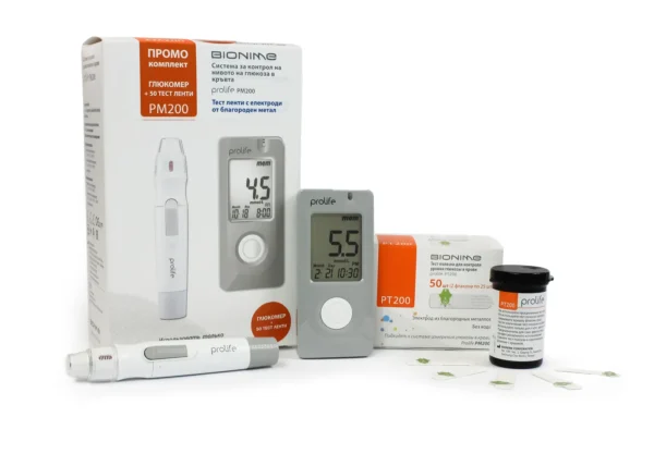 Prolife ПРОМО PM200+50 глюкомер с 50 броя тест ленти - Image 1
