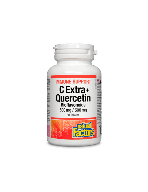 Immune Support C Extra + Quercetin Bioflavonoids / Имунна подкрепа с витамин С и кверцетин, 60 таблетки Natural Factors - Image 1