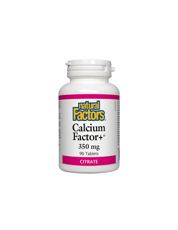Calcium Factor+®/ Калций фактор+® (цитрат) 350 mg х 90 таблетки Natural Factors - Image 1