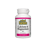 Calcium & Magnesium + Vitamin D3/ Калций и Магнезий + Витамин D3 х 90 капсули Natural Factors