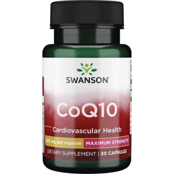 Swanson Коензим CoQ10 200мг 30 капсули - Image 1