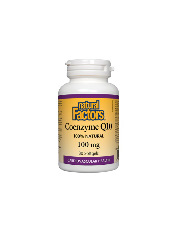 Coenzyme Q10 - Коензим Q10 100 mg, 30 софтгел капсули Natural Factors - Image 1