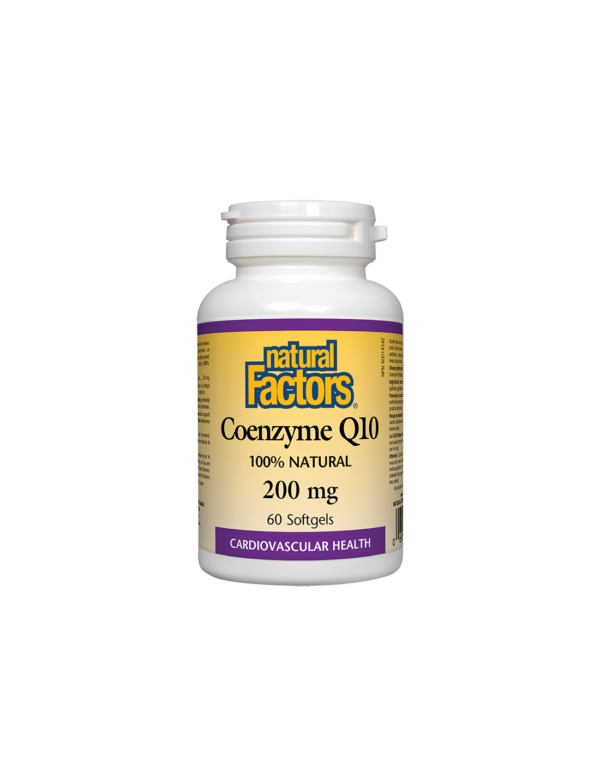 Coenzyme Q10/ Коензим Q10 200 mg х 60 софтгел капсули Natural Factors - Image 1