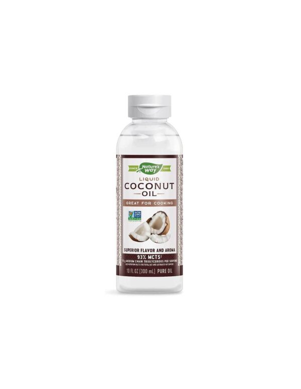 Natures Way Кокосово масло (течно), 93 % мастни киселин, 300 ml - Image 1