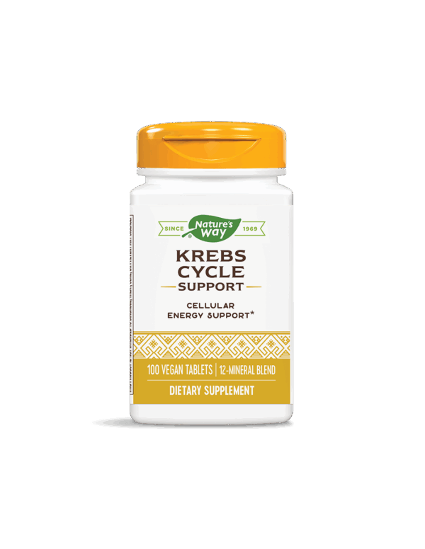 Natures Way Клетъчна енергия и сърдечно здраве - Биоактивни минерали Krebs Cycle Support, 100 таблетки - Image 1