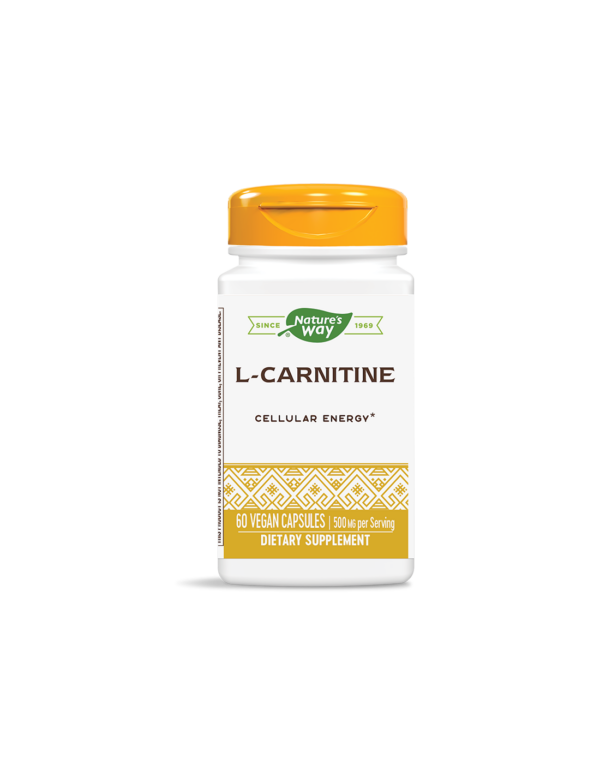 Natures Way Л-Карнитин 500 mg х 60 капсули - Image 1
