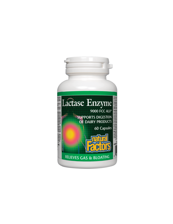 Lactase Enzyme / Лактаза ензим 250 mg х 60 капсули Natural Factors - Image 1