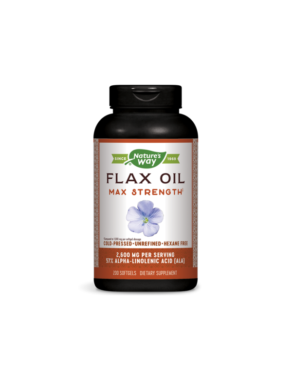 Natures Way Ленено масло 1300 mg х 200 капсули - Image 1