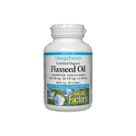 Flaxseed Oil - Ленено масло 1000 mg, 90 софтгел капсули Natural Factors