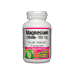 Magnesium Citrate/ Магнезий (цитрат) 150 mg х 60 дъвчащи таблетки Natural Factors