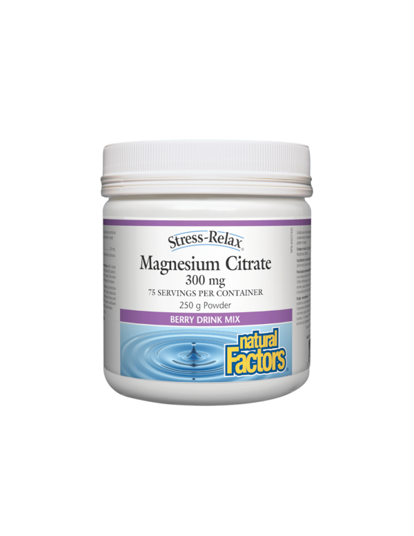 Stress-Relax® Magnesium Citrate/ Магнезий (цитрат) 250 g пудра x 75 дози Natural Factors - Image 1