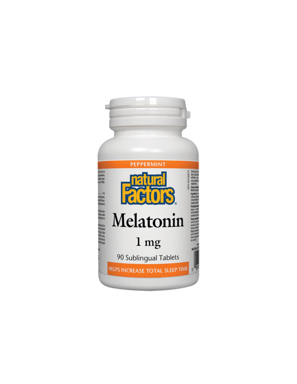 Melatonin/ Мелатонин 1 mg x 90 сублингвални таблетки Natural Factors - Image 1