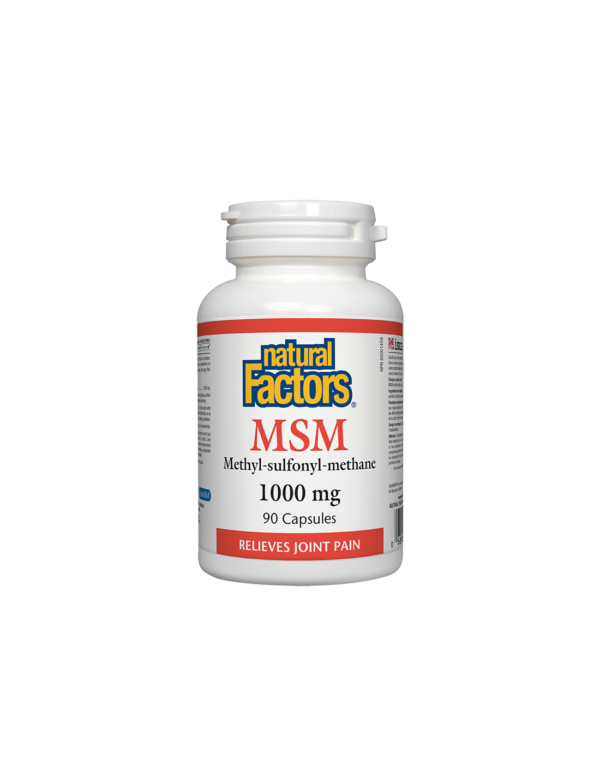 MSM/ МСМ - Метил-Сулфонил-Метан 1000 mg х 90 капсули Natural Factors - Image 1