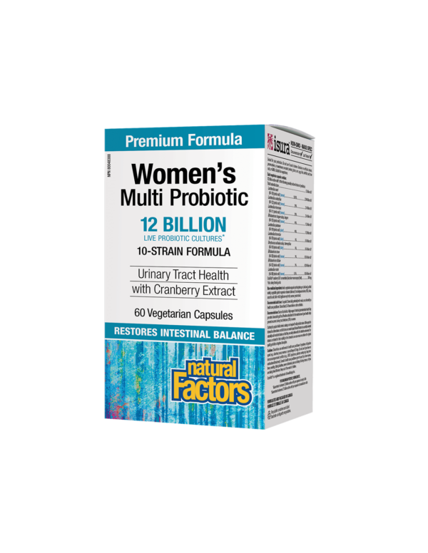 Мултипробиотик за жени - Women`s Multi Probiotic -12 млрд. активни пробиотици, 60 капсули Natural Factors - Image 1