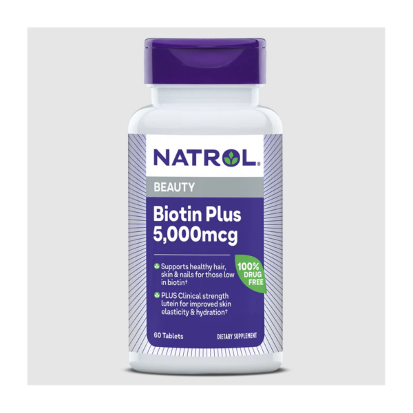 Natrol Биотн + Лутеин 5000mcg 60 таб - Image 1