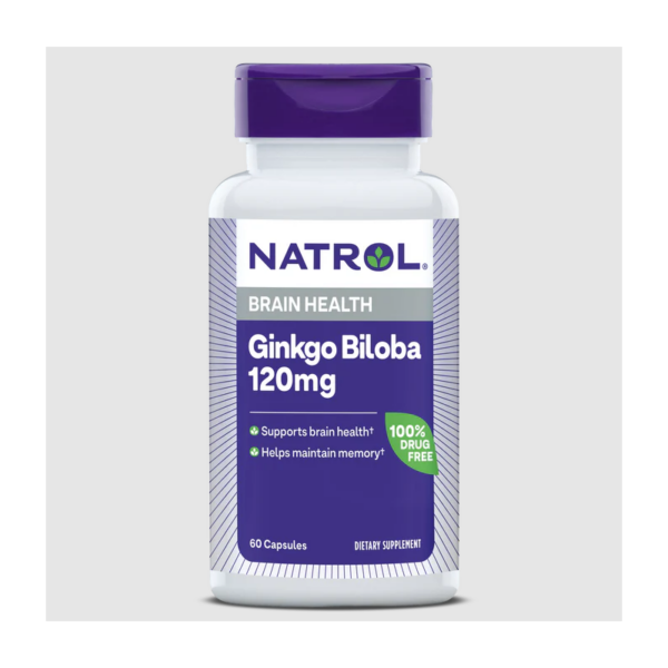Natrol Гинко Билоба 120mg 60 капсули - Image 1