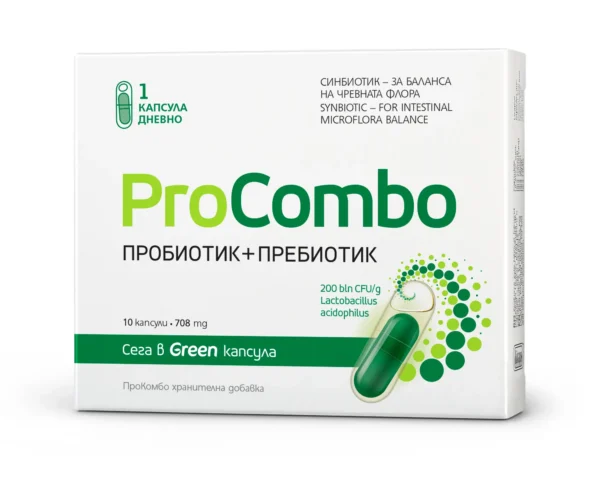 ПРОКОМБО ПРОБИОТИК + ПРЕБИОТИК х10 капсули ВИТАСЛИМ ИНОВЕ - Image 1