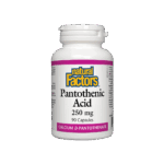 Pantothenic Acid - Пантотенова киселина / Витамин В5 (калциев д-пантотенат), 250 mg, 90 капсули Natural Factors