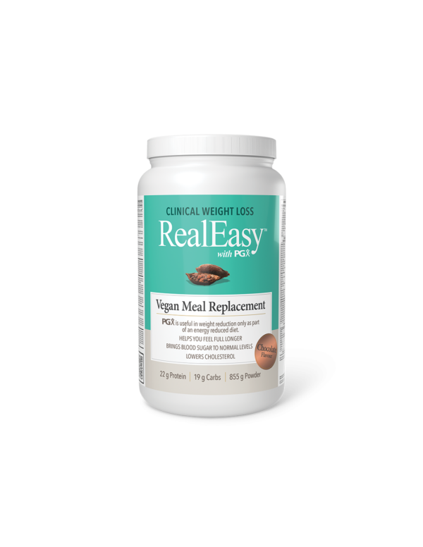 Real Easy с PGX  - шейк с грахов протеин и водоразтворими фибри, 855 g прах, с вкус на шоколад - Image 1