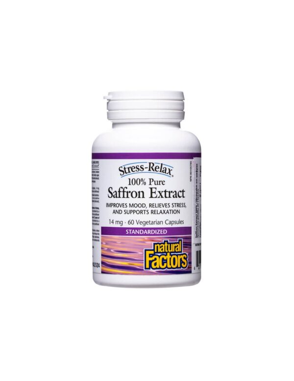 Saffron Extract 100%  Екстракт от шафран 60 V капсули Natural Factors - Image 1