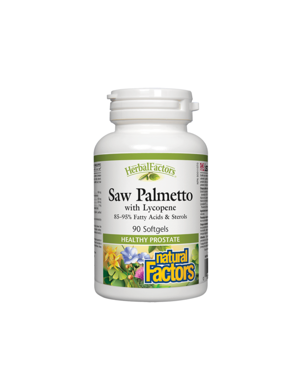 Saw Palmetto with Lycopene/ Сао Палмето с Ликопен х 90 софтгел капсули Natural Factors - Image 1