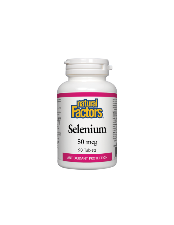 Selenium/ Селен 50 mcg х 90 таблетки Natural Factors - Image 1