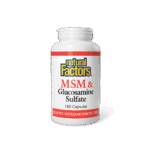 Стави и кости - МСМ + Глюкозамин Сулфат, 180 капсули Natural Factors