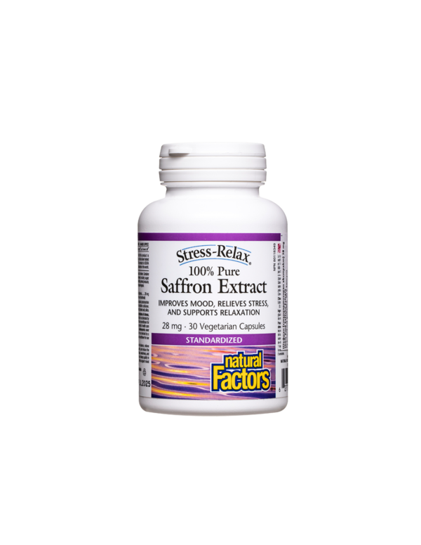 Стрес и депресия -  Шафран (стандартизиран екстракт), 28 mg х 30 V капсули Natural Factors - Image 1